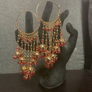 Indian jhumka long earring